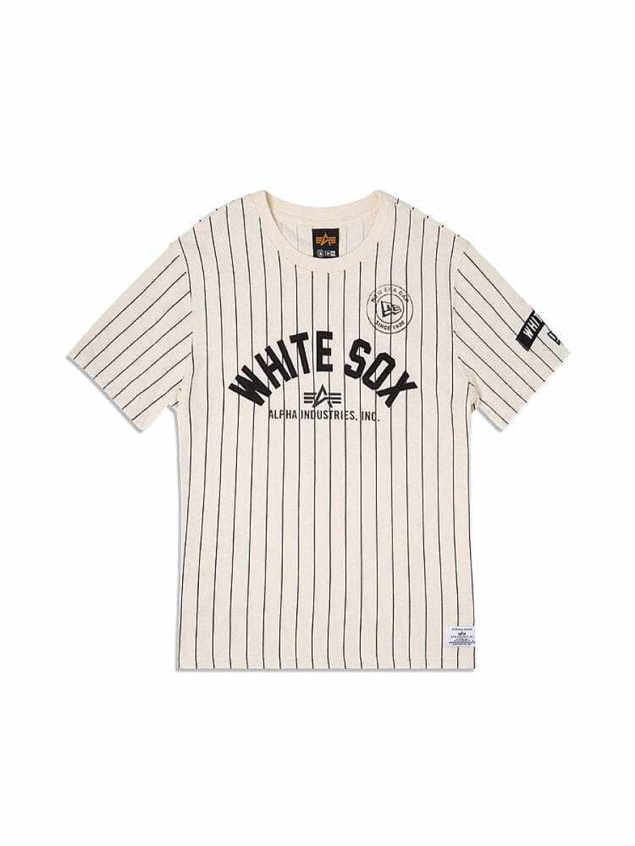Mlb Alpha Industries Mlb X Alpha X New Era - Hoodies, Tees, & Shorts | Chicago Sox X Alpha X New Era Tee White