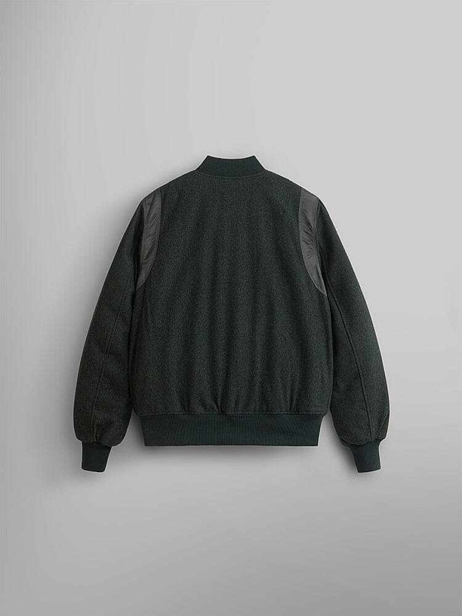 Men Alpha Industries Outerwear | Wool Varsity Bomber Jacket Gen Ii