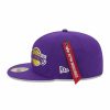 Nba Alpha Industries Nba X Alpha X New Era - Hats | Los Angeles Laker X Alpha X New Era 59Fifty Fitted Cap Purple