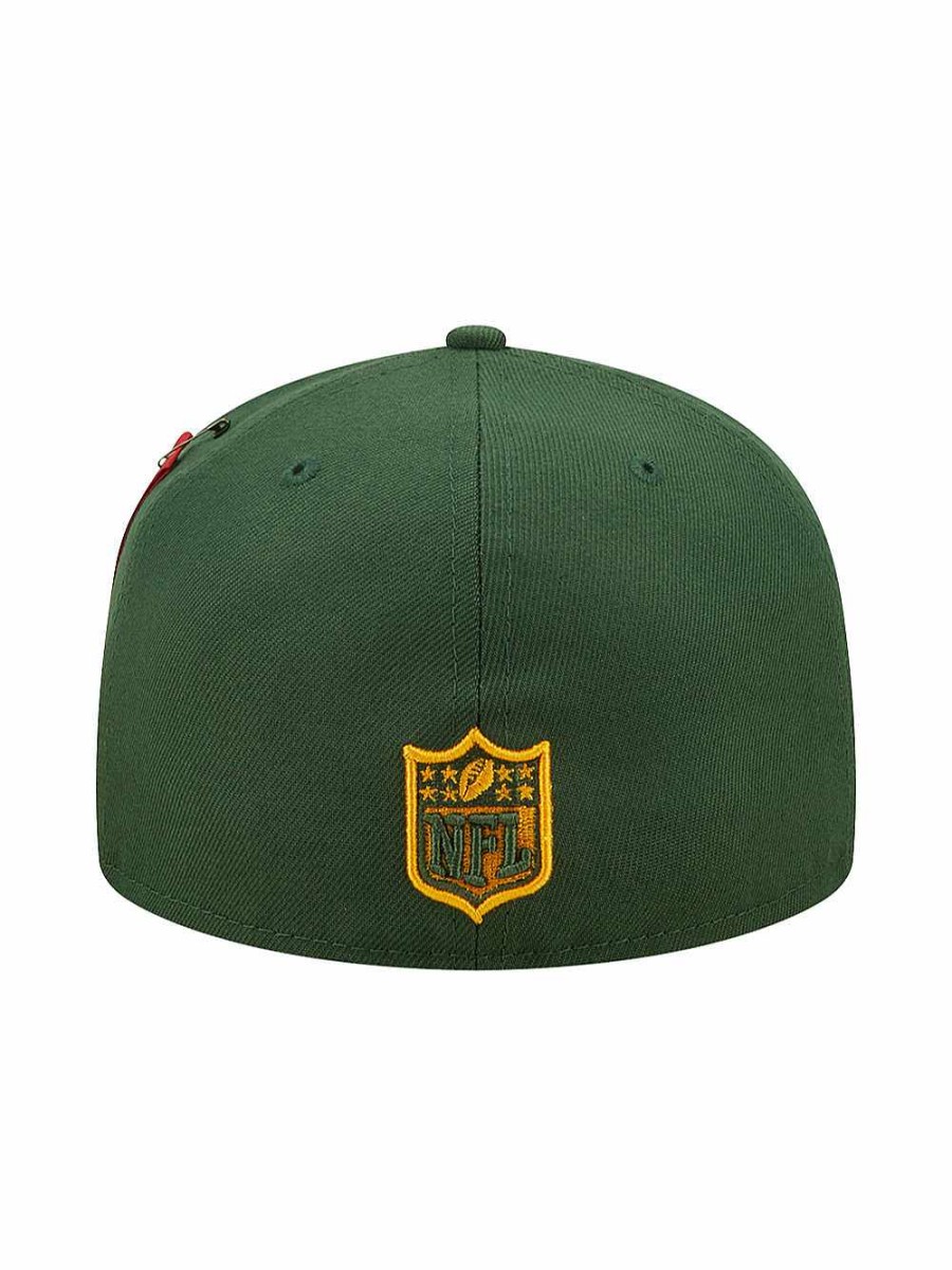 Nfl Alpha Industries Nfl X Alpha X New Era - Caps | Green Bay Packers X Alpha X New Era 59Fifty Fitted Cap Dark Green