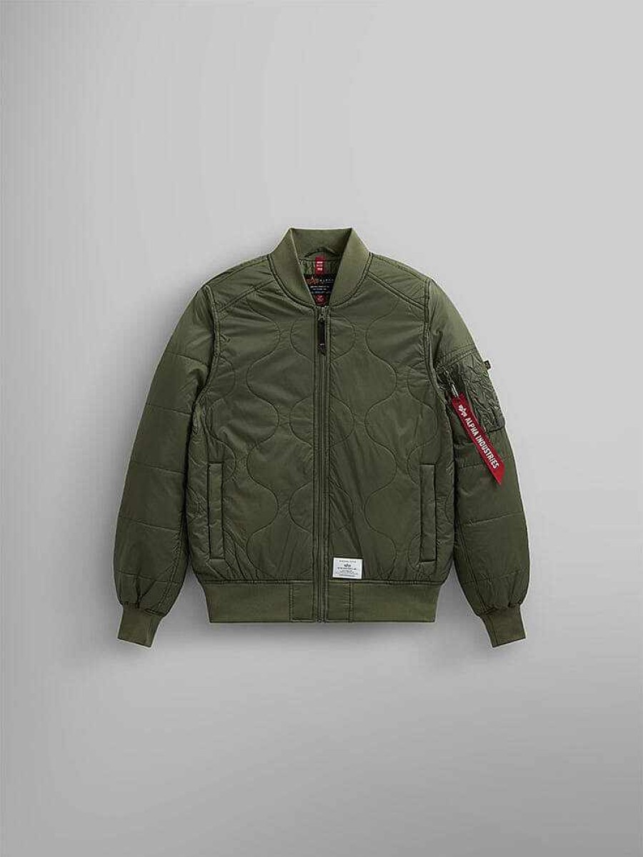 Men Alpha Industries Outerwear | L-2B Quilted Bomber Jacket